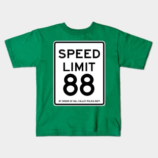 Hill Valley Speed Limit Kids T-Shirt